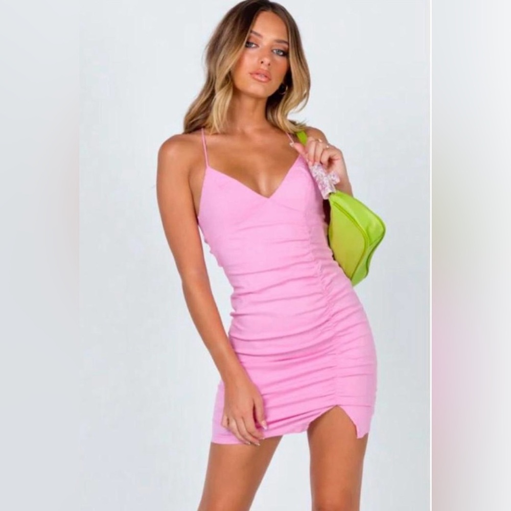 PRINCESS POLLY mini ruched dress